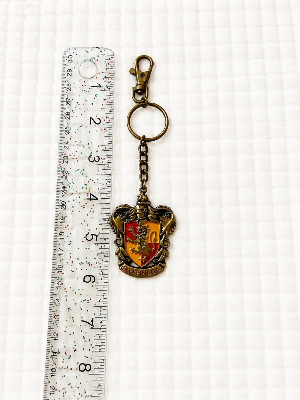 Officially Licensed Harry Potter Gryffindor Crest Metal Keychain | WBEI | Charm